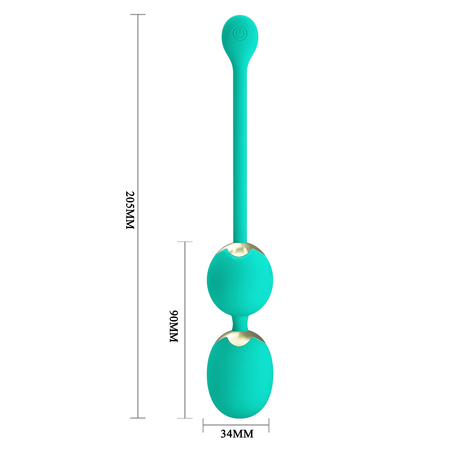 Pretty Love Willie 6 Egg Vibrator Teal BI-014548W-A4 - Image 7