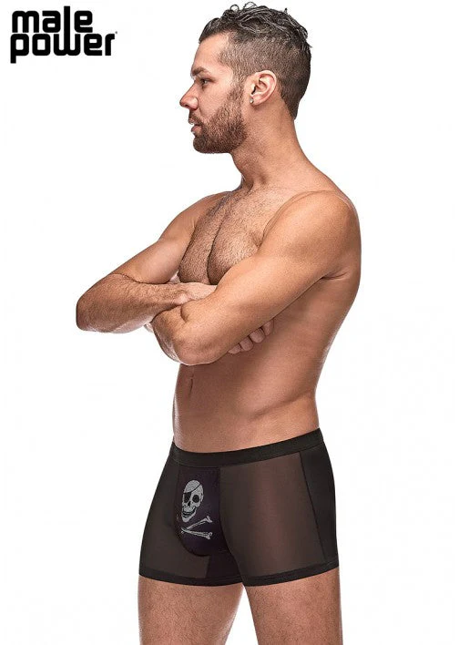 Male Power Private Screening Pouch Short Skull Black L - 181262 - Image 3