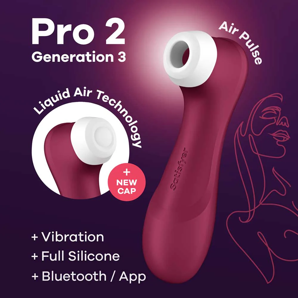 Satisfyer Pro 2 Gen 3 with App Wine Red - Image 3