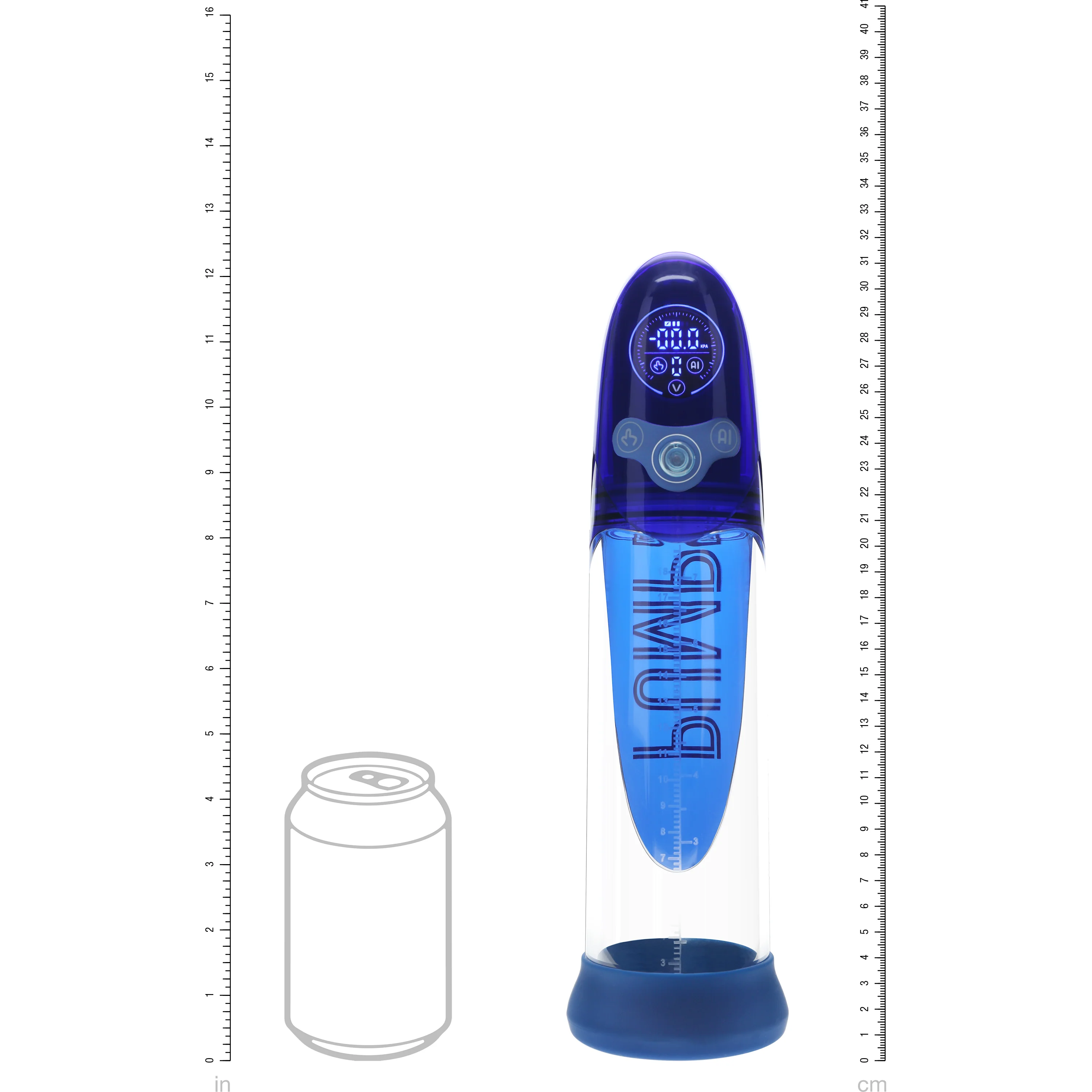 Pumped Aqua Pro Submersible Automatic AI Enabled Penis Pump Blue - Image 3