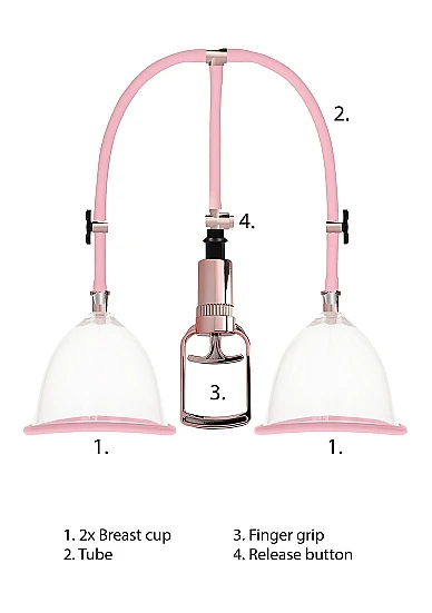 Pumped Breast Pump Large Rose Gold - Image 5