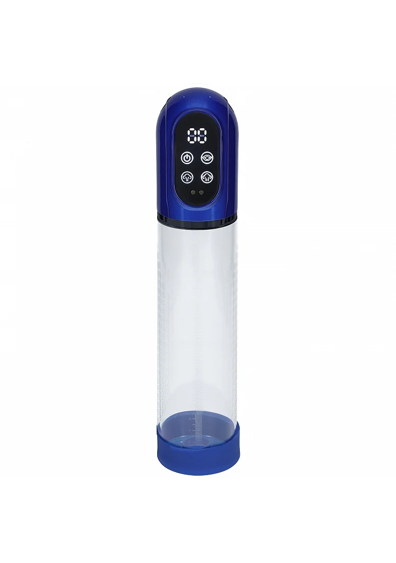 Pumped Engage Penis Pump Metallic Blue - Image 3