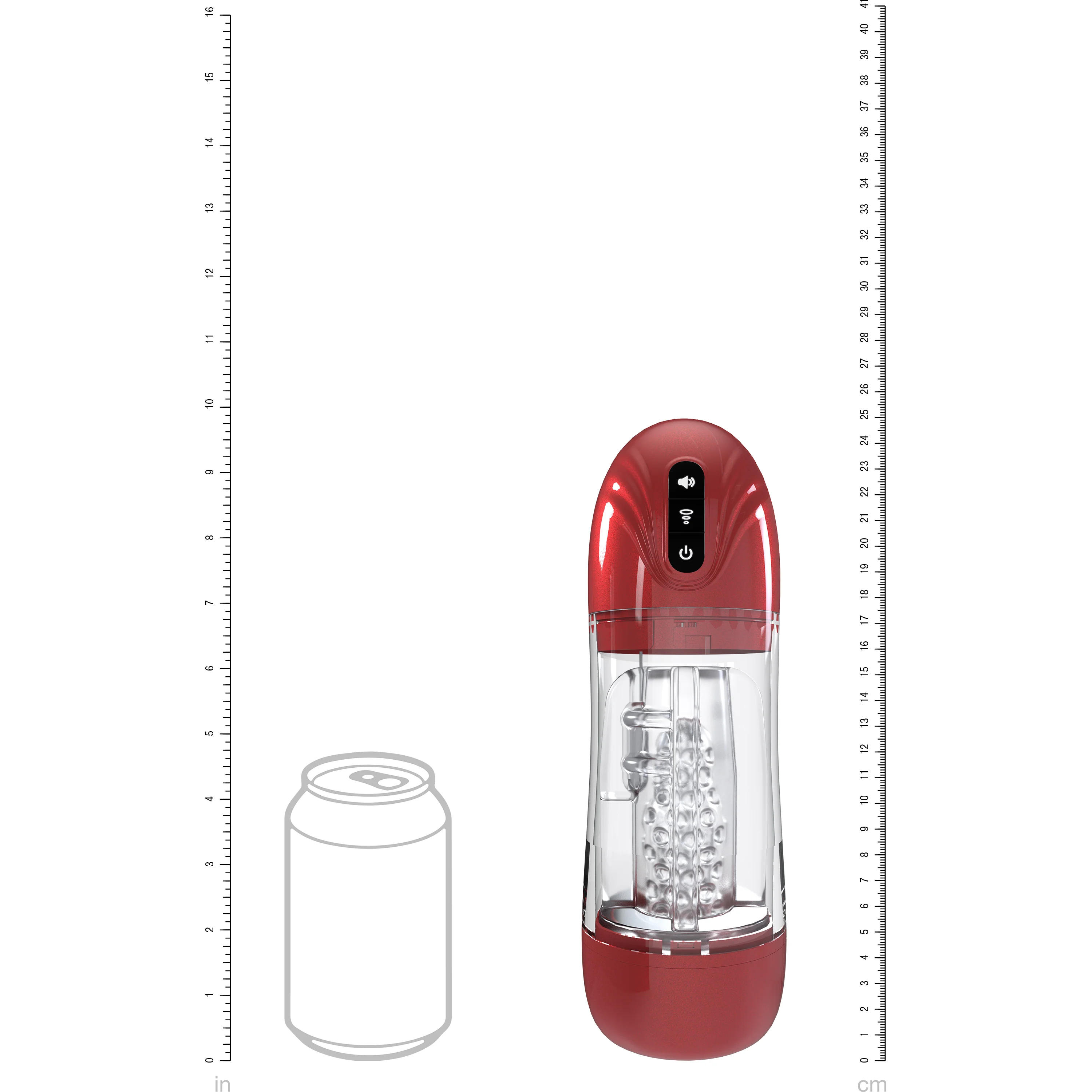 Pumped Sonic Pull Masturbator Red - Image 9