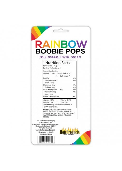 Rainbow Boobie Pops 42g - Image 2