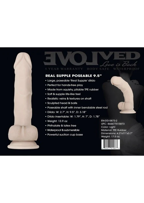 Evolved Real Supple Poseable 9.5" Dong - Image 9