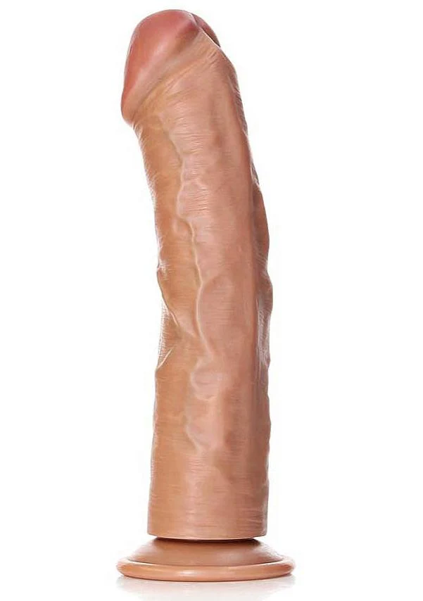 Realrock 10" Curved Dildo Tan - Image 7