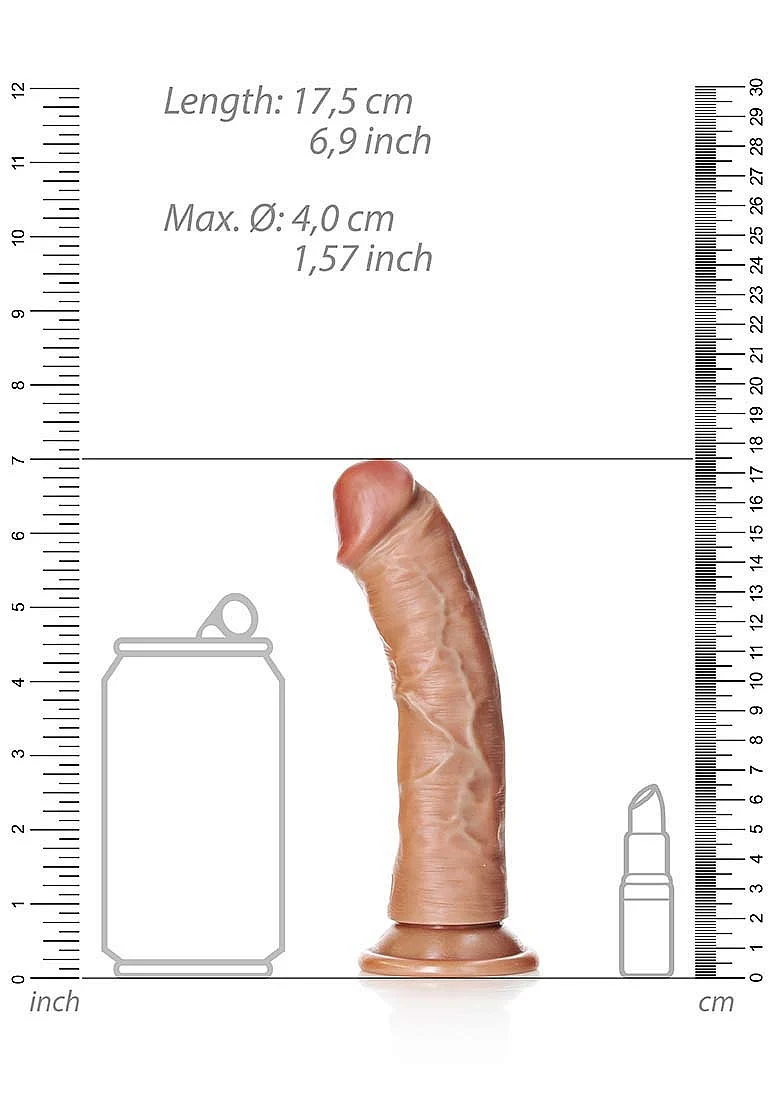 Realrock 6" Cock - Regular Curved - Tan - Image 7