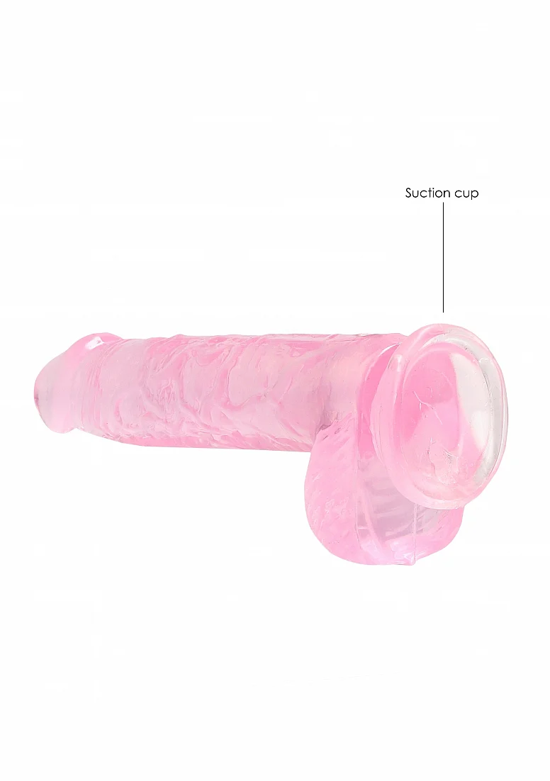 Realrock 6" Pink Dildo with Balls - Image 5