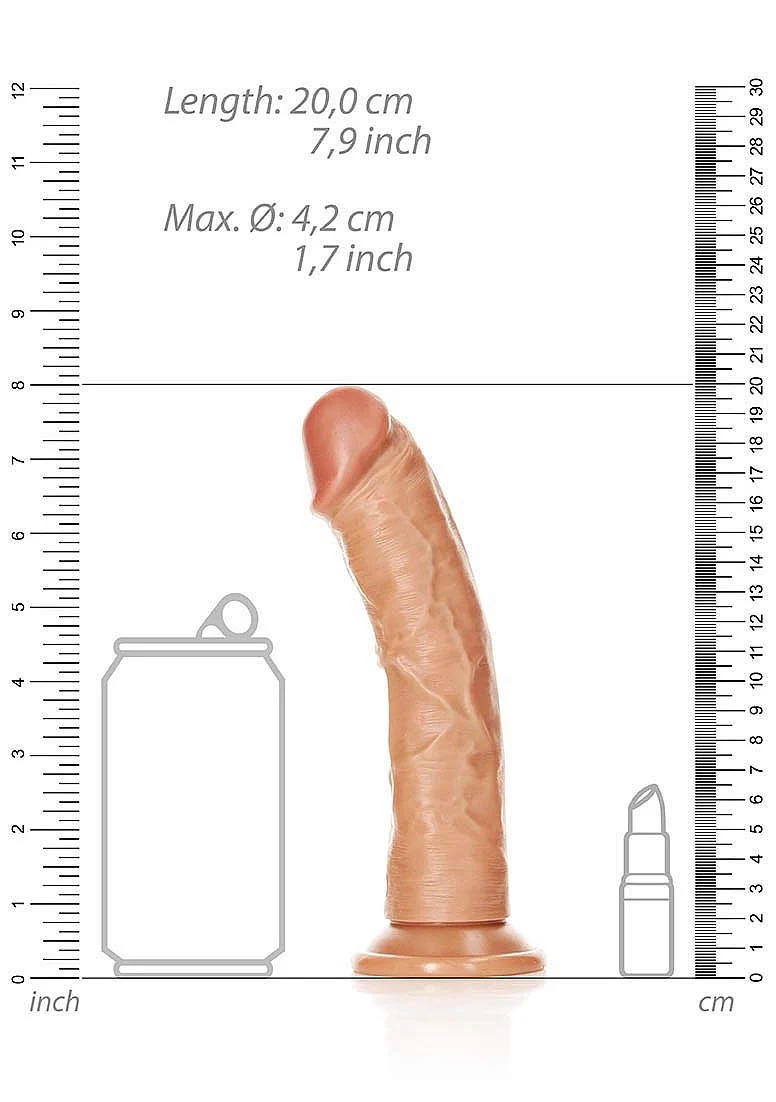 Realrock 7" Cock - Regular Curved - Tan - Image 6