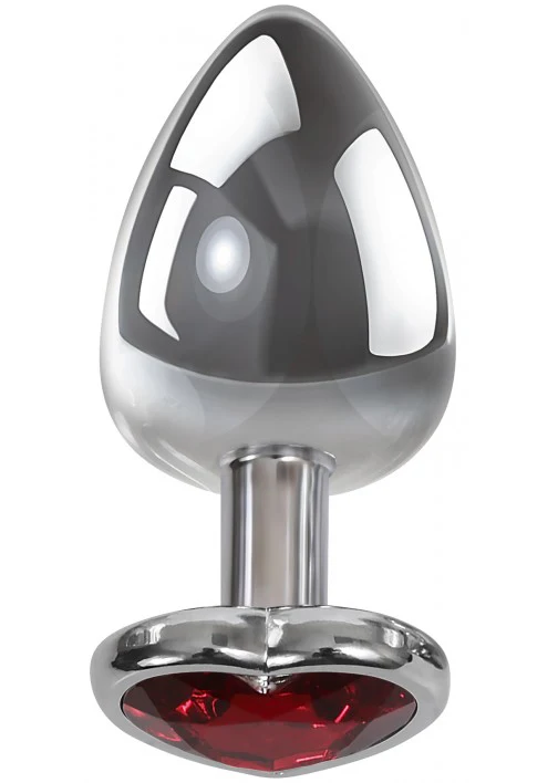 Adam & Eve Red Heart Anal Plug Large - Image 2