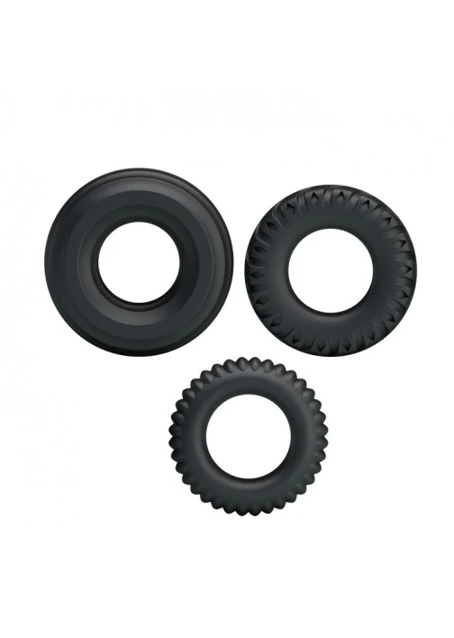 Pretty Love Ring Black 3 Pack - Image 2