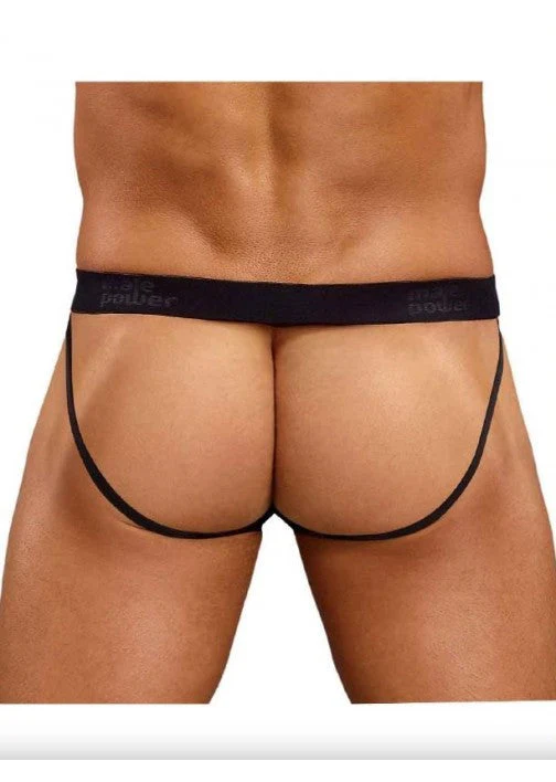 Male Power Satin Jock Red S/M - 390076 - Image 2