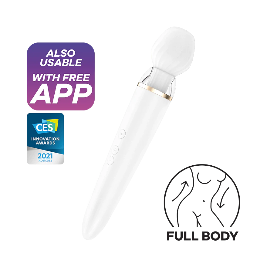 Satisfyer Double Wand-er Women Wand White - Image 2