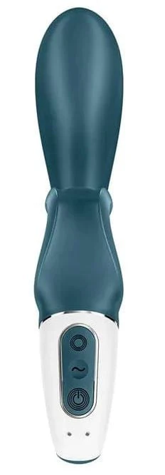 Satisfyer Hug Me Rabbit Vibrator Grey Green - Image 2