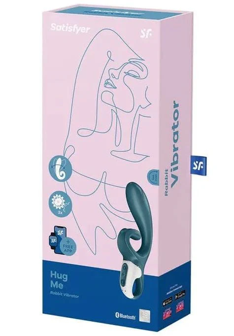 Satisfyer Hug Me Rabbit Vibrator Grey Green - Image 4
