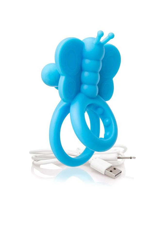 Screaming O Charged Monarch Rechargeable Cock Ring - Blue - Image 3