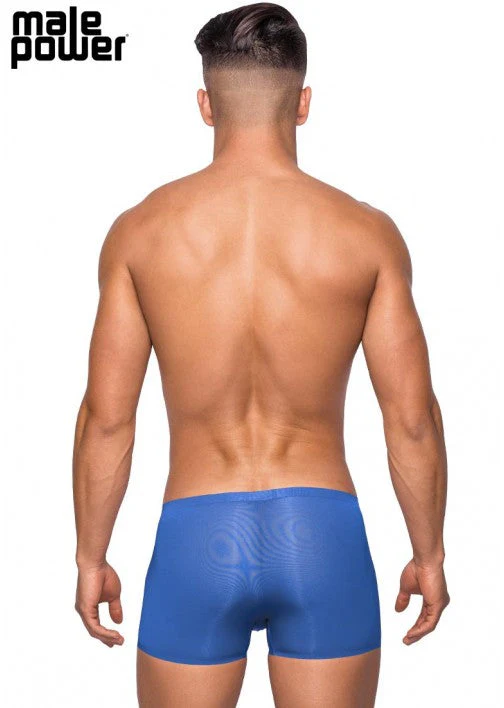 Male Power Seamless Sleek Short with Pouch Blue XL - SMS006 - Image 2