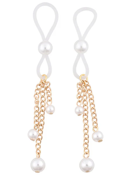 Sex & Mischief Pearl Nipple ties - Image 2