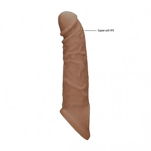 Realrock 8" Penis Sleeve Tan - Image 3