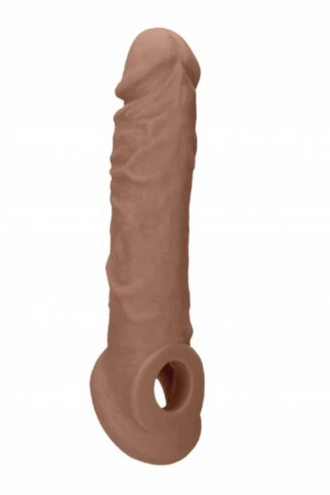 Realrock 8" Penis Sleeve Tan - Image 6