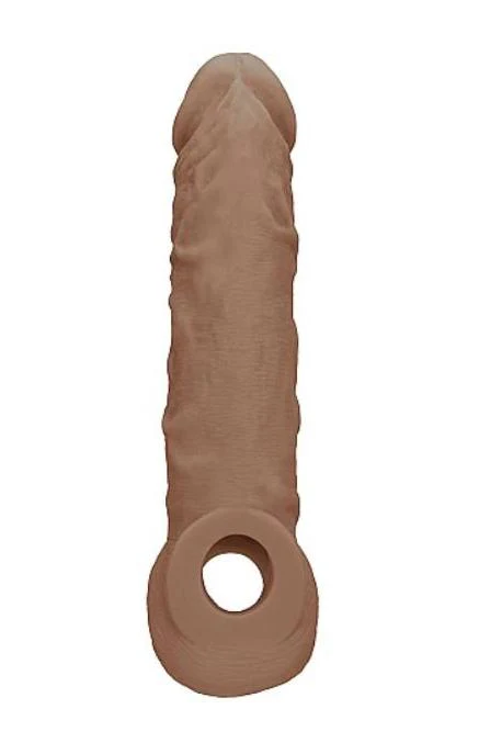 Realrock 8" Penis Sleeve Tan - Image 7
