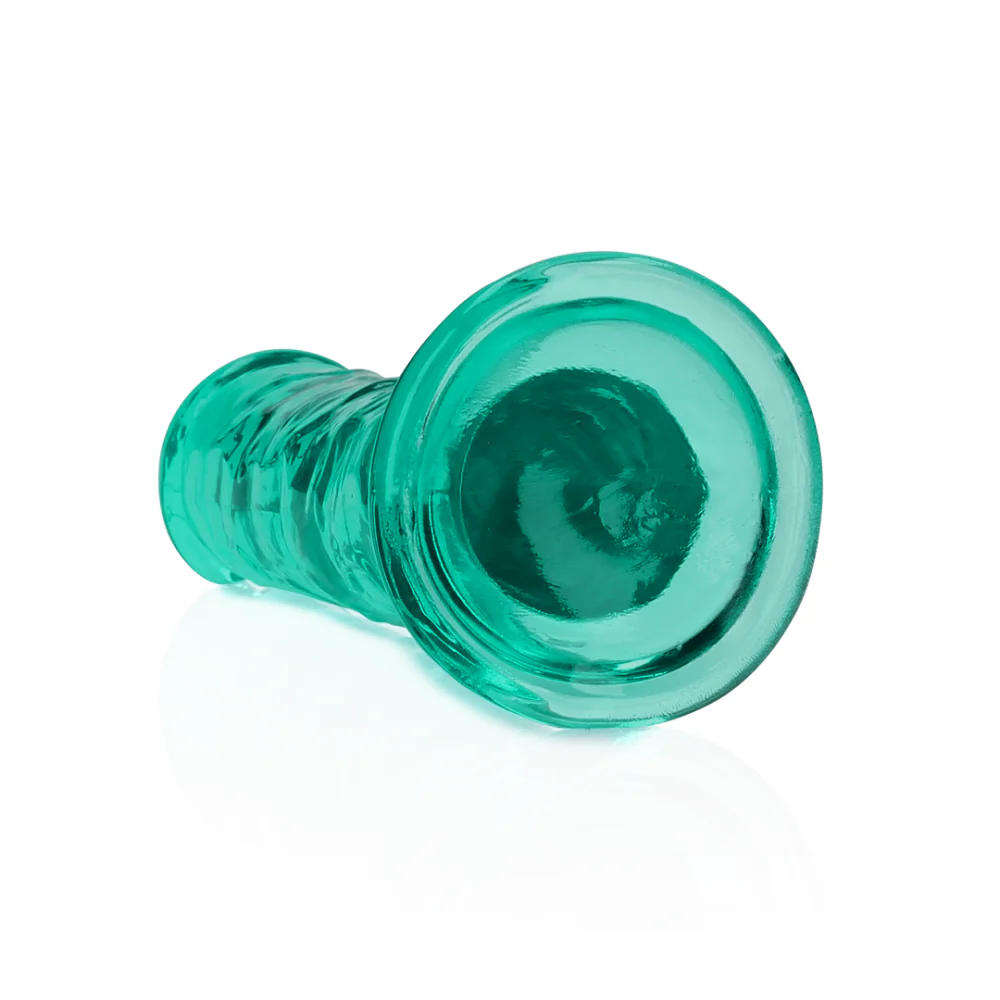 Realrock Clear Dildo Turquoise 6" - Image 2