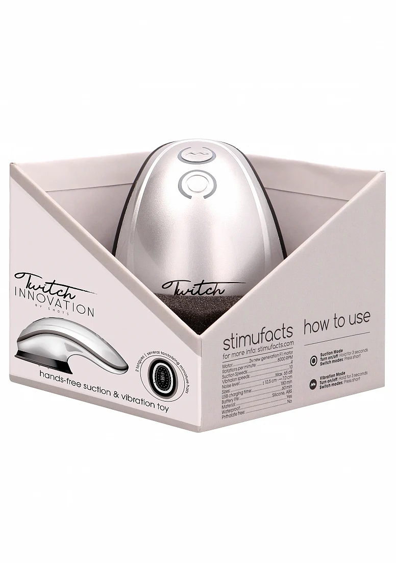 Shots Twitch Innovation Clitoral Stimulator Silver - Image 12