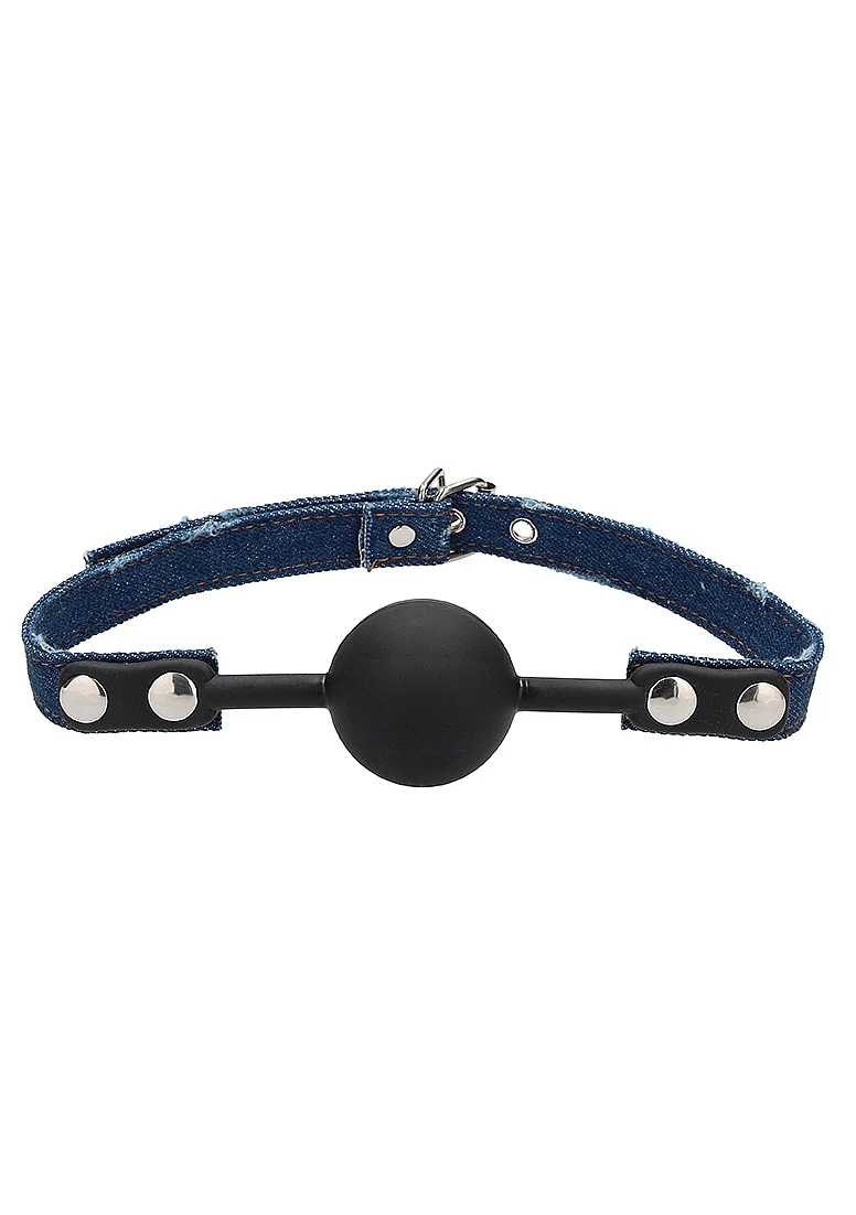 Ouch Silicone Ball Gag Blue - Image 2