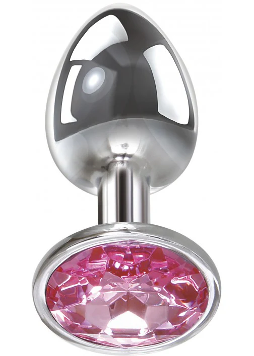 Adam & Eve Pink Gem Anal Plug - Small - Image 3