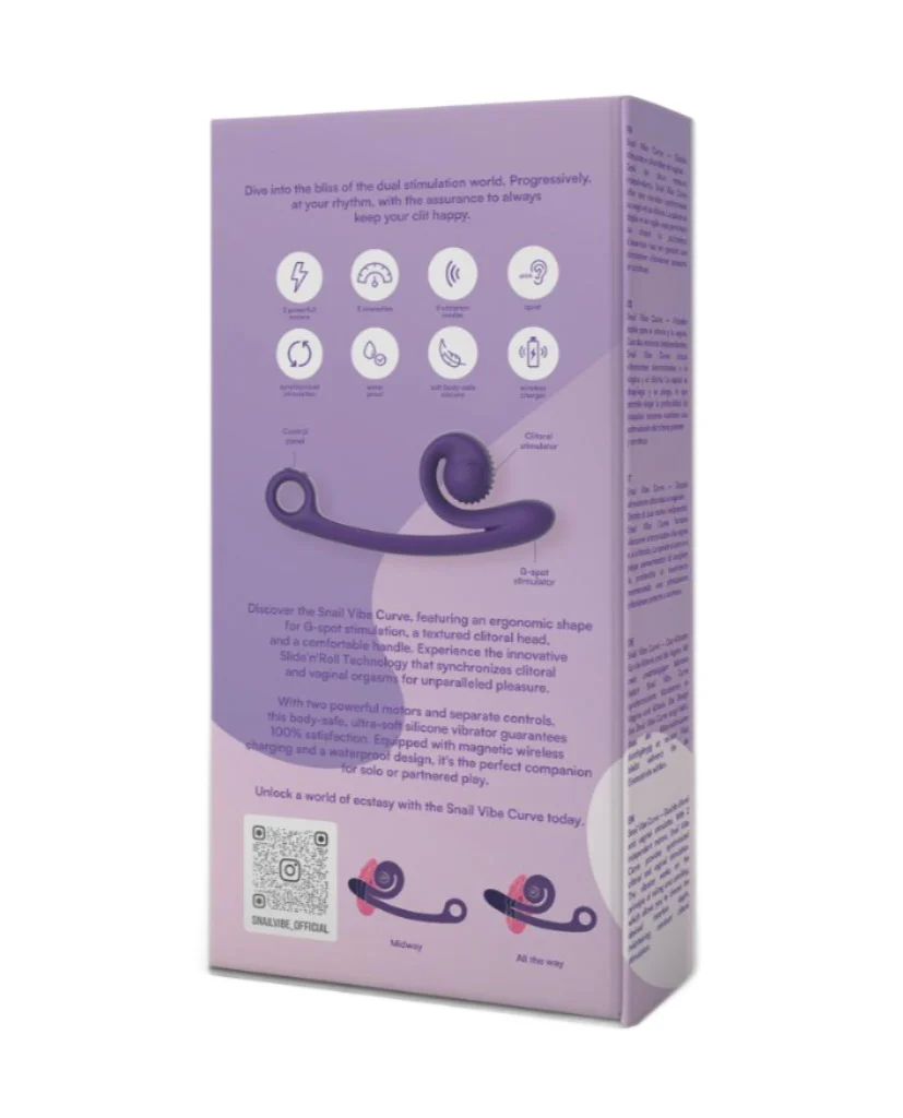 Snail Vibe Curve Vibrator Purple - Image 5