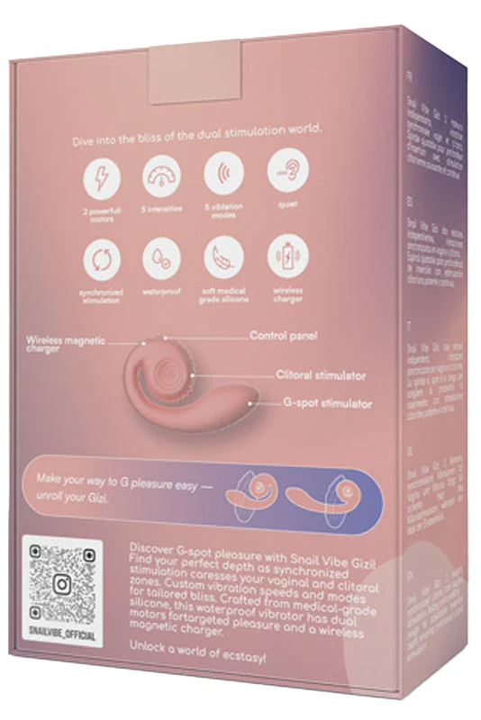 Snail Vibe Gizi Vibrator Peachy Pink - Image 5