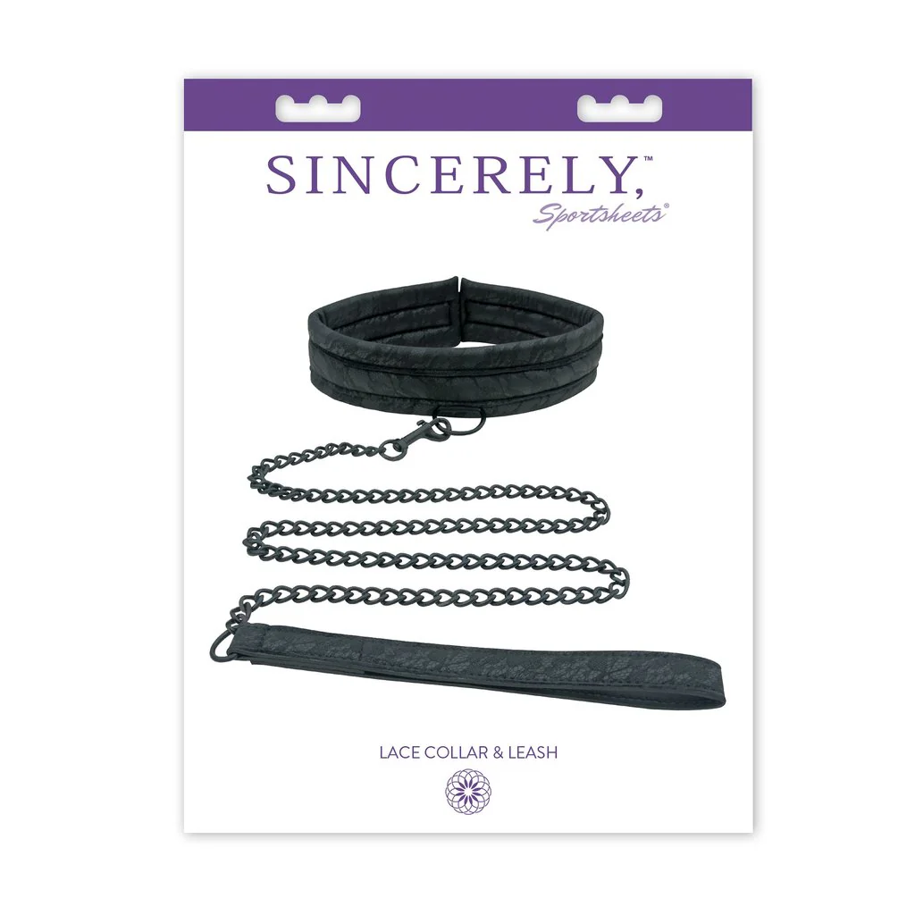 Sportsheets Sincerely Lace Collar Leash - Image 4