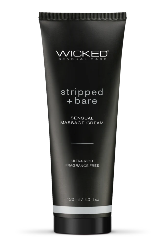 Wicked Stripped and Bare Massage Cream 120ml