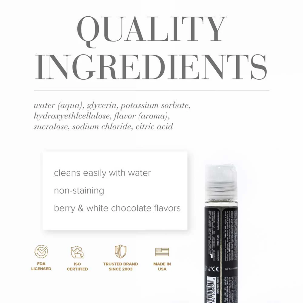 JO Gelato White Chocolate Raspberry Truffle Lube 30ml - Image 2