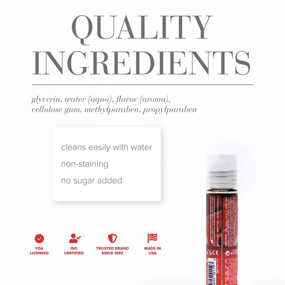 JO H2O Flavors Lube Succulent Watermelon 30ml - Image 2