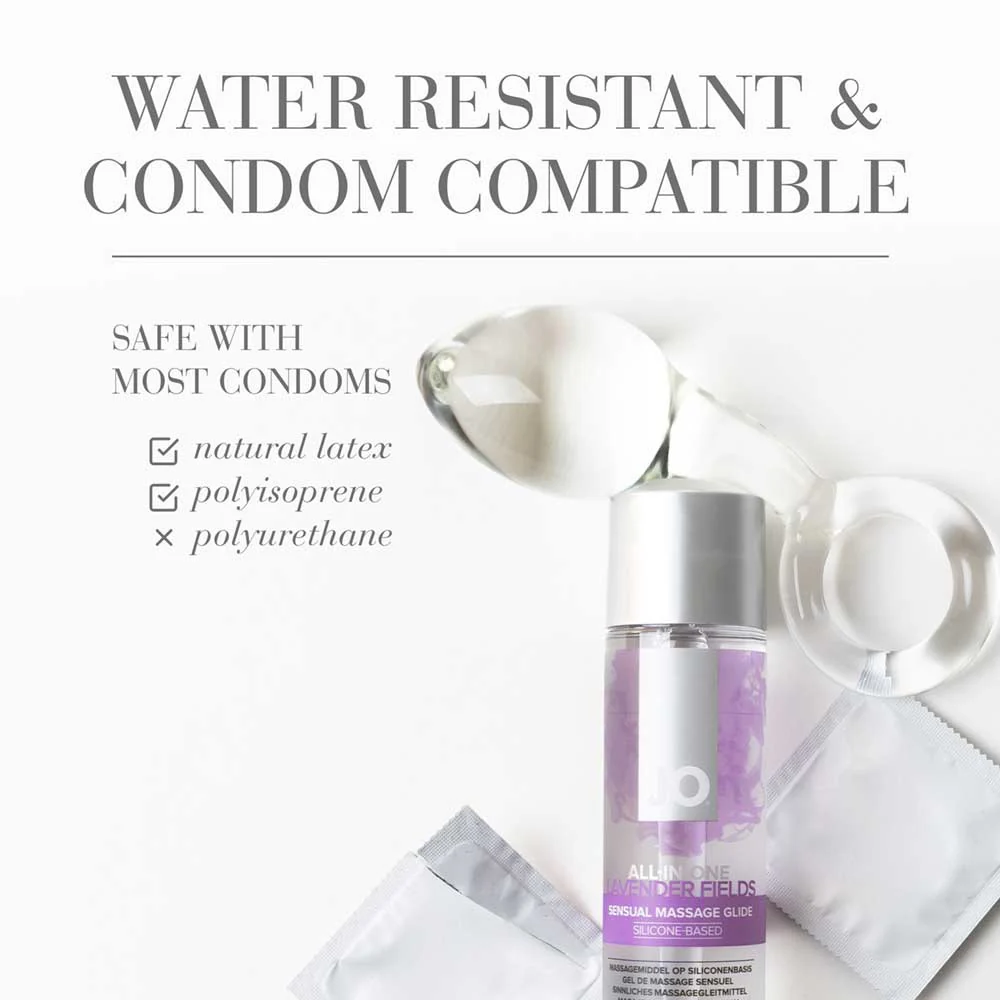 JO Sensual Massage Glide Lavender 30ml - Image 3