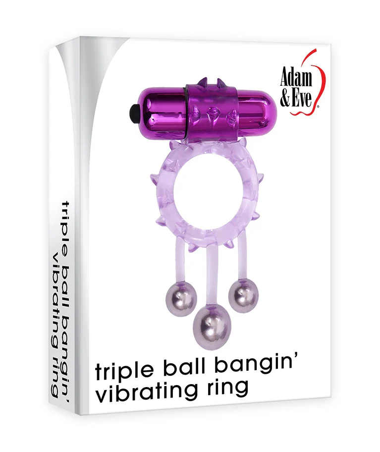 Adam & Eve Triple Ball Bangin Vibrating Ring - Image 2