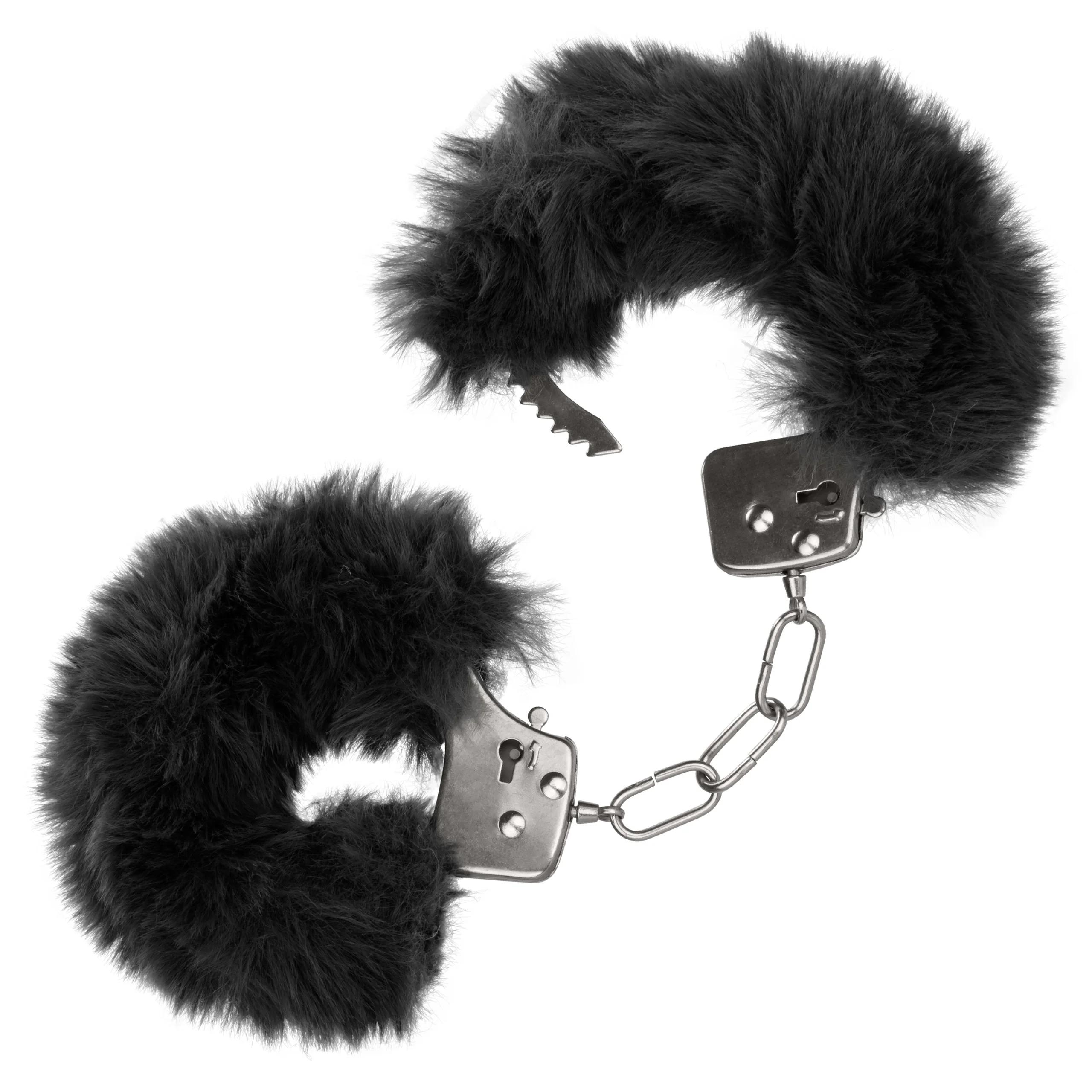 Ultra Fluffy Furry Cuffs - Black - Image 2