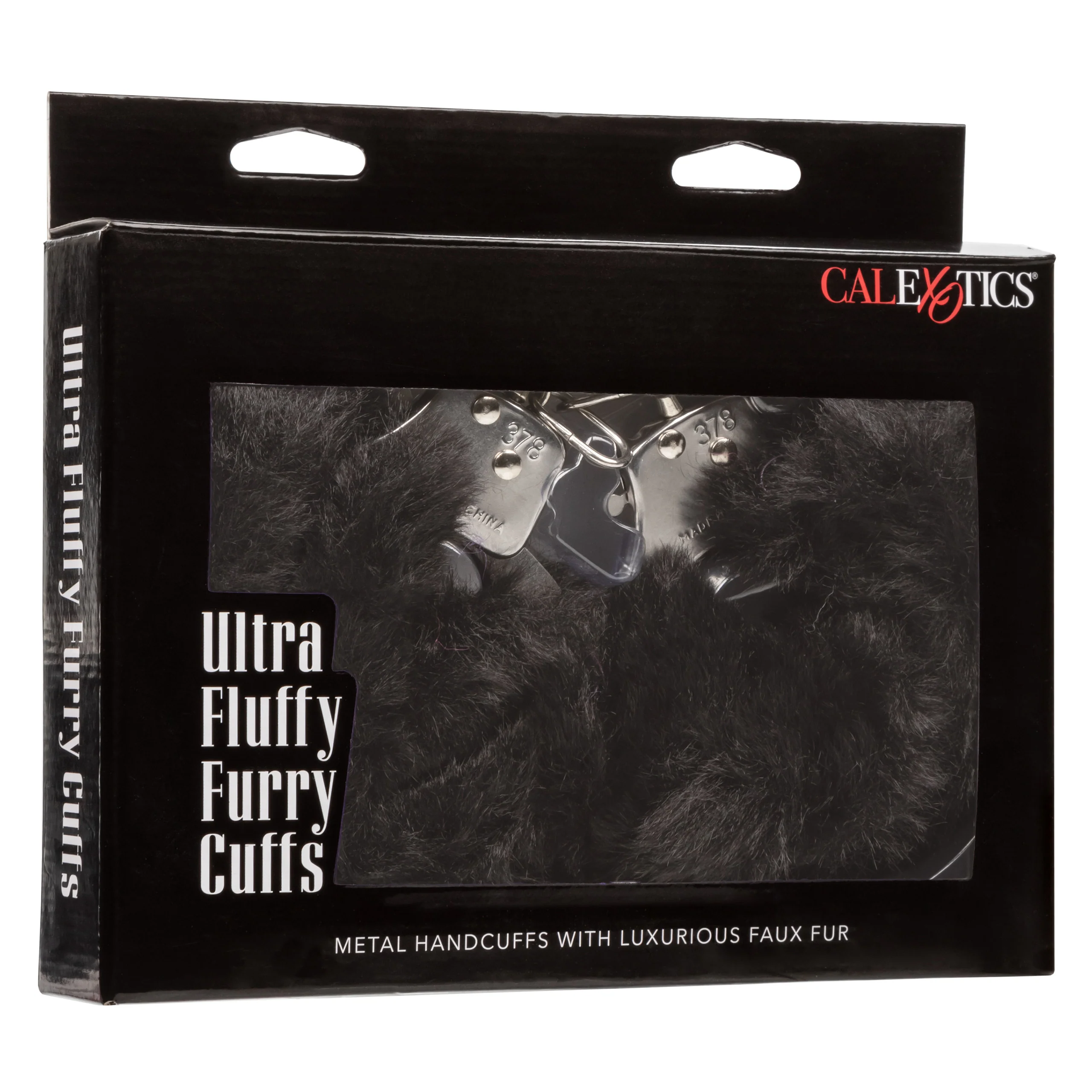 Ultra Fluffy Furry Cuffs - Black - Image 3