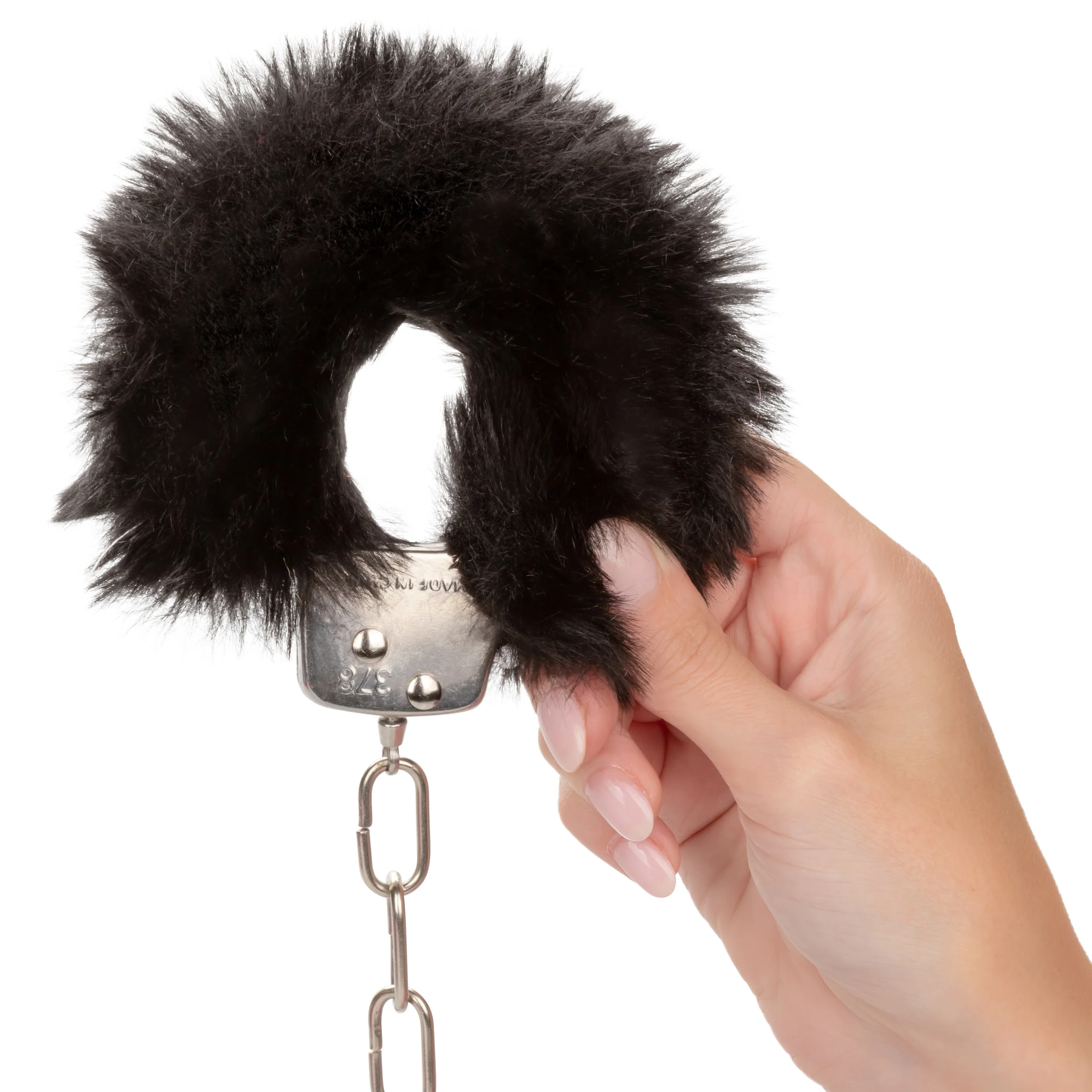 Ultra Fluffy Furry Cuffs - Black - Image 7