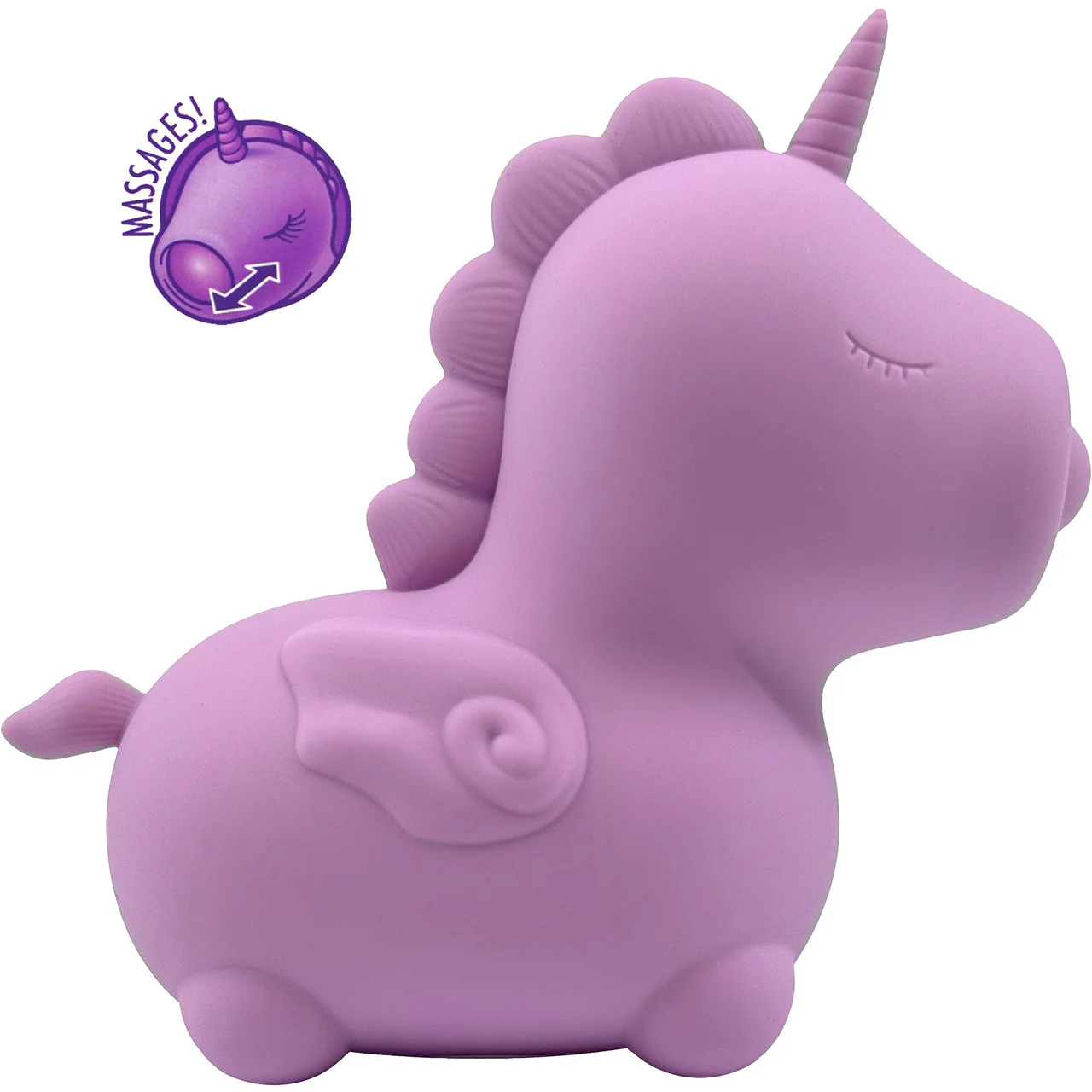 Unihorn Karma Massaging Silicone Clitoral Vibrator Lilac - Image 2