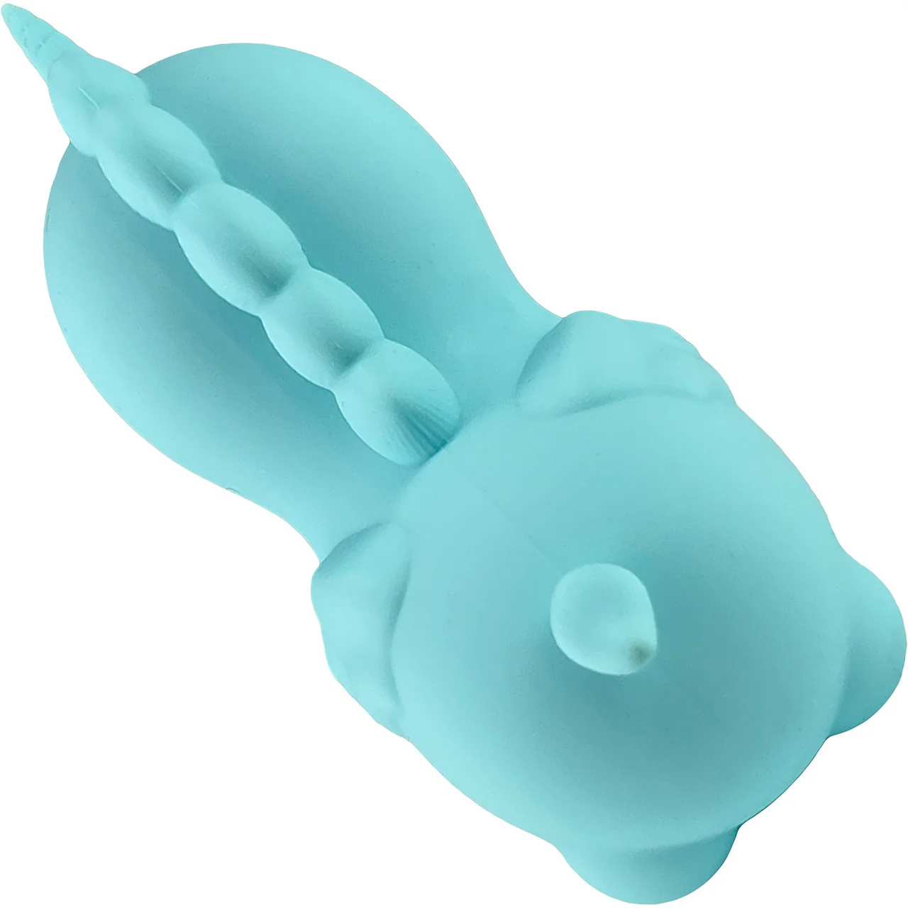 Unihorn Mount 'n Peak Pointed Flicking Silicone Clitoral Vibrator Blue - Image 11