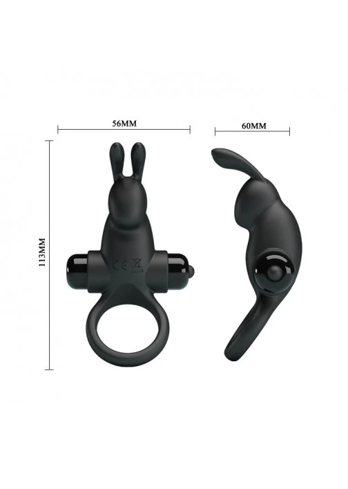 Vibrant Penis Ring I Black - 204 - Image 4