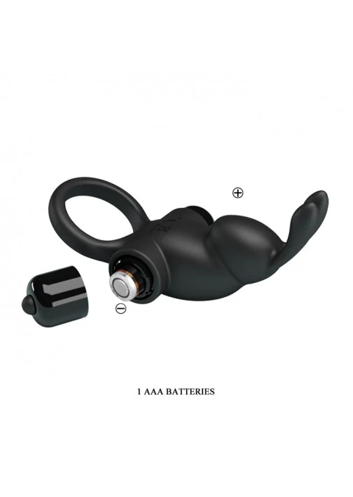 Vibrant Penis Ring I Black - 204 - Image 5