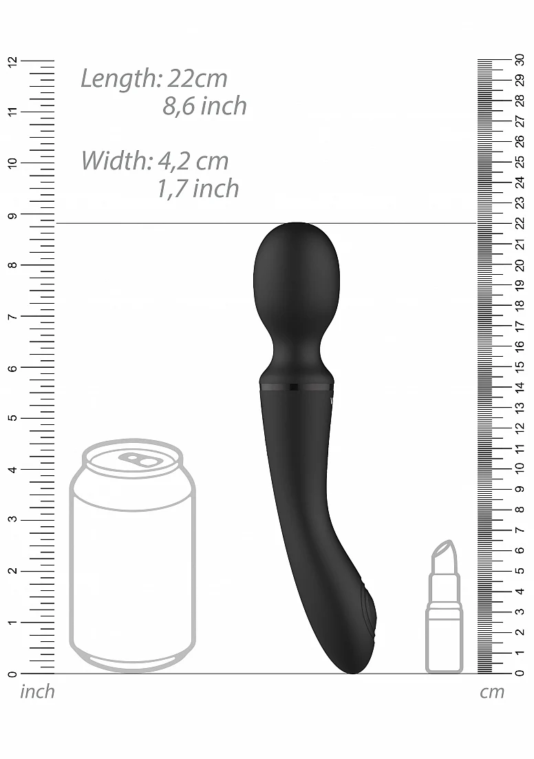 Vive Enora Double Ended Pulse Wave Wand - Black - Image 11