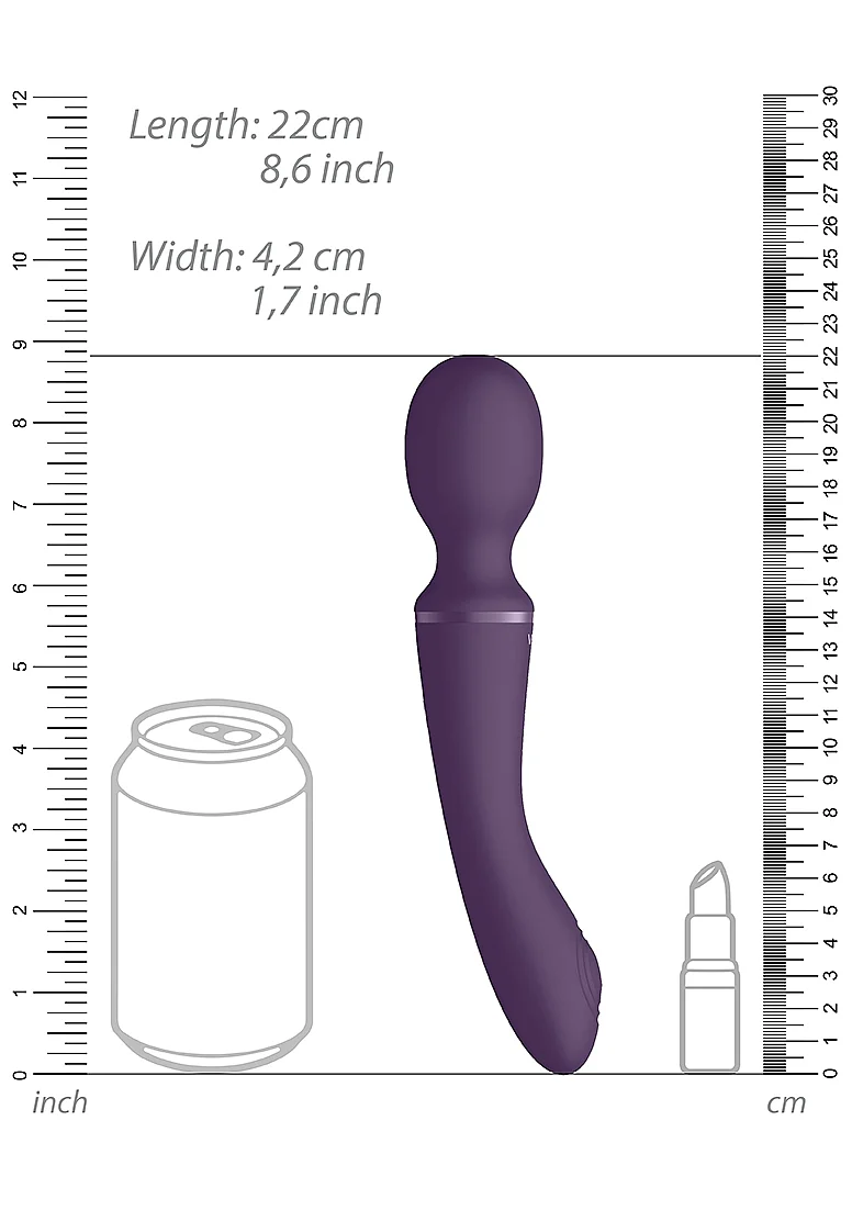 Vive Enora Double Ended Pulse Wave Wand - Purple - Image 11