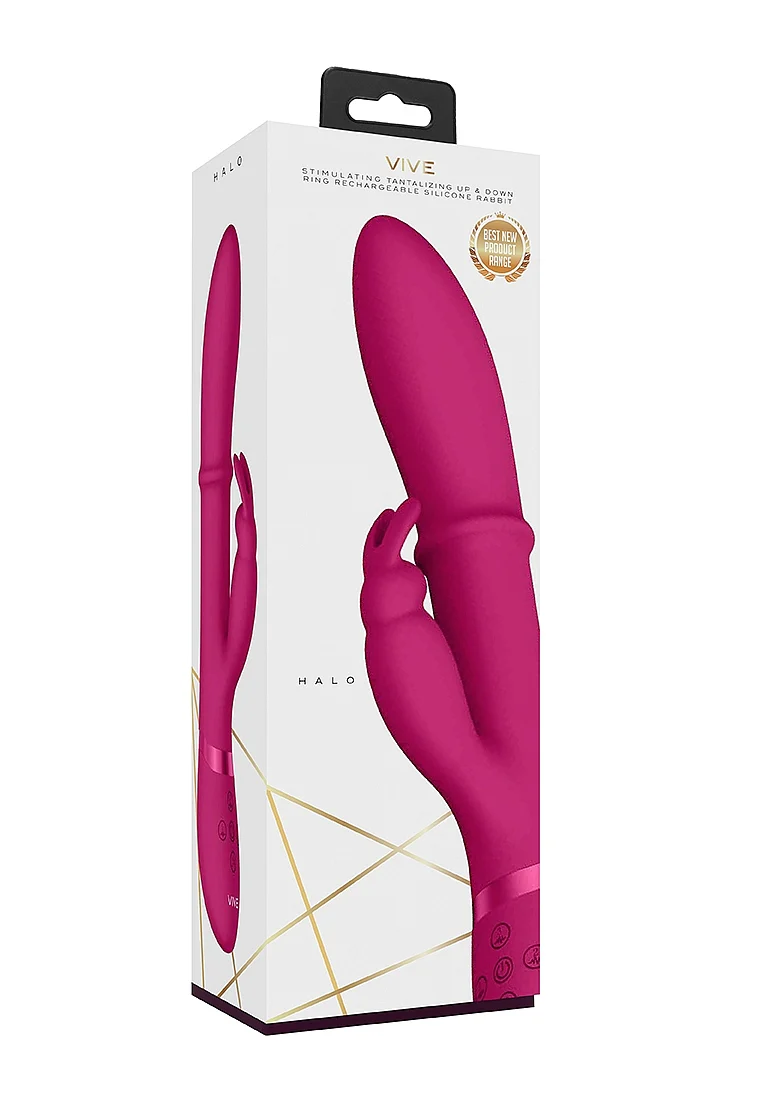 Vive Halo Rechargeable Rabbit Vibrator Pink