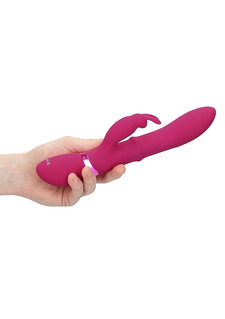 Vive Halo Rechargeable Rabbit Vibrator Pink - Image 12
