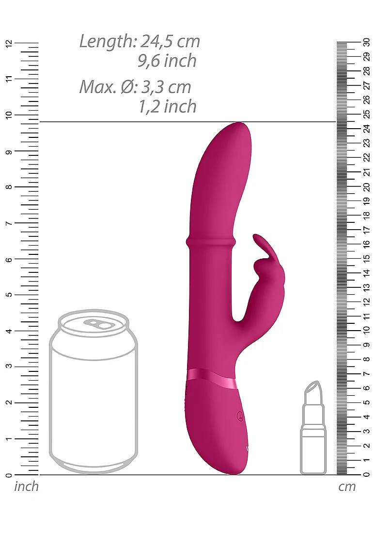 Vive Halo Rechargeable Rabbit Vibrator Pink - Image 4