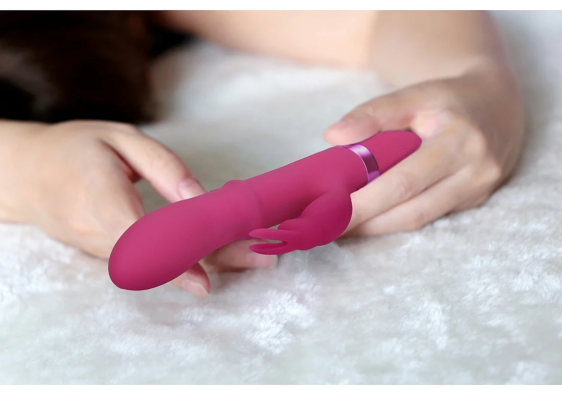 Vive Halo Rechargeable Rabbit Vibrator Pink - Image 6
